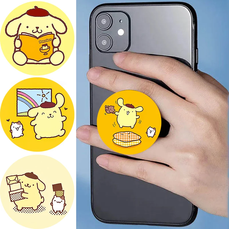 

Phone Socket Popping Purin For iPhone 15 Smartphone And Tablet Mobile Phones Griptok Finger Ring Holder For Xiaomi Stand Holder
