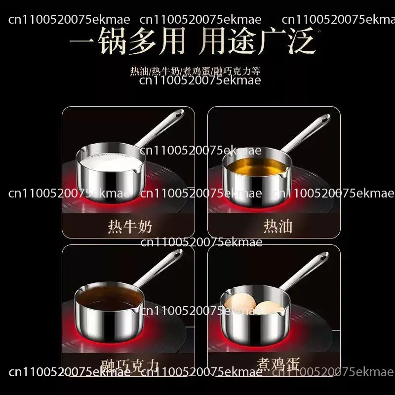 316 Mini Oil-Pouring Pan for Home Use with Induction Hob