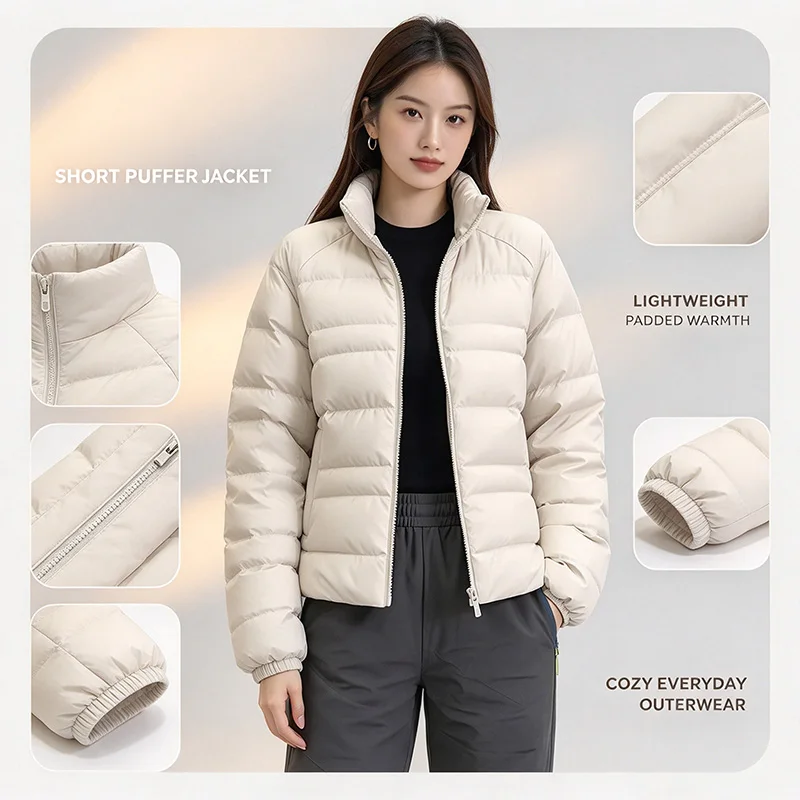 Adidas W ESS SD LT P J KY3231 Women's Autumn And Winter Cotton Clothes 2026 New Thermal Casual Sportswear Thick Coat