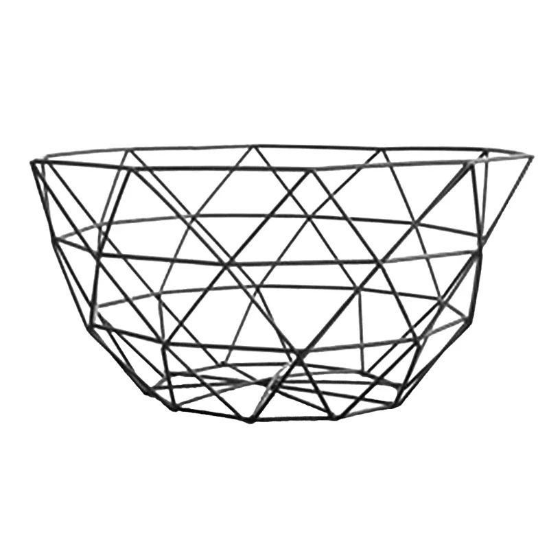Metal Fruit Vegetable Storage Bowls Kitchen Egg Baskets Holder Nordic Minimalism Platos De Cerámica Snack Plate Plates Ceramic