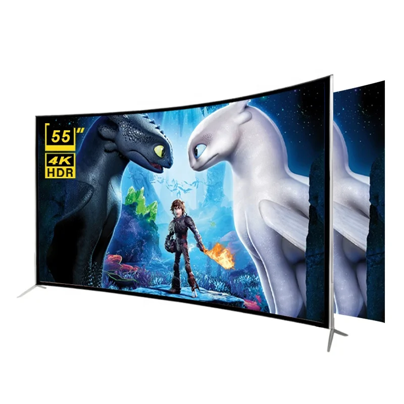 

Advanced Customization STLF ZJW Best Price Guangzhou Factory 4K HD Curved Screen TV 55 Inch Smart Television High Quality Big St