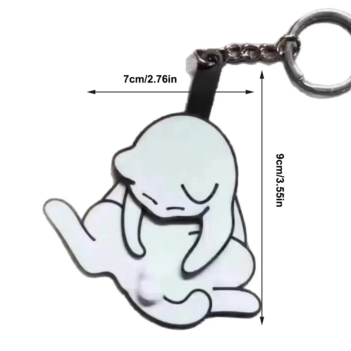 Creative Play Egg Cat Keychain Rotatable Keychain School Bag Pendant Hand-Made Gift Decompression Toy Hot Sale