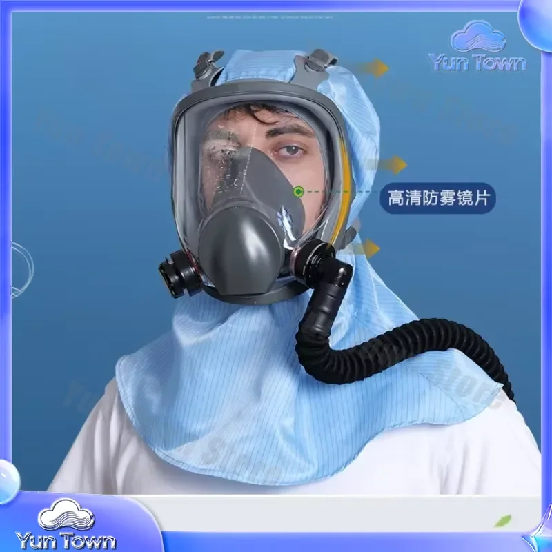 Electric Air Supply Mask for Respirator Protection Against Chemical Gas Spray Paint Industrial Dust and Viruses with