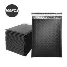 100 Pcs Black Bubble Packaging Envelope Mailing Envelopes Mailer Poly Green Envelope for Shipping Self Seal Bubble Bag Padding - AliExpress 