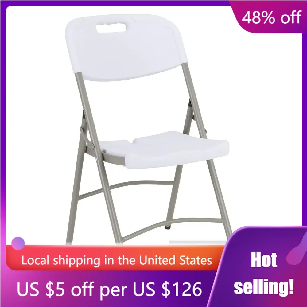 

Blow-Molded Plastic Folding Chairs for Indoor/Outdoor Events, Commercial Event Chairs with 400-lb. Weight Capacity, Set of 4