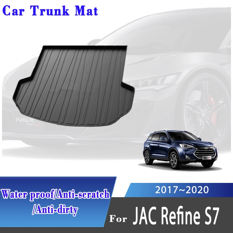 

TPE Car Boot Mats For JAC Refine S7 T80 Sei 7 2017~2020 Anti-dirty Car Rear Trunk Storage Pad Cargo Carpet Rugs Auto Accessories