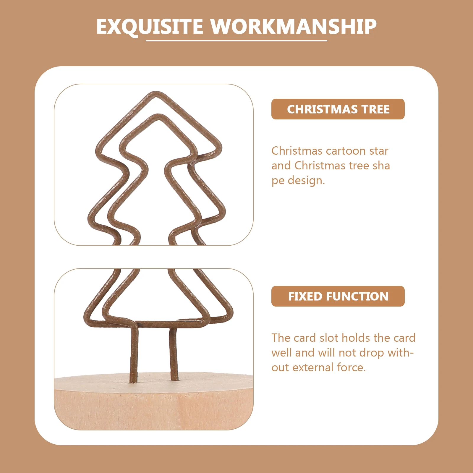 

Frame Christmas Tree Notes Clip Decorations Pocket Iron Work Clamp Banquet Signs