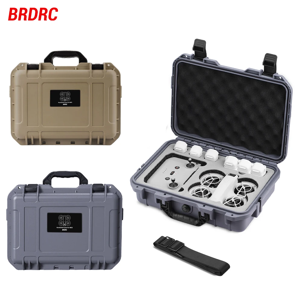 BRDRC Waterproof Box for DJI NEO RC N3 Explosion-Proof Box Hard Shell Storage Bag Outdoor Travel Box Suitcase Drone Accessories