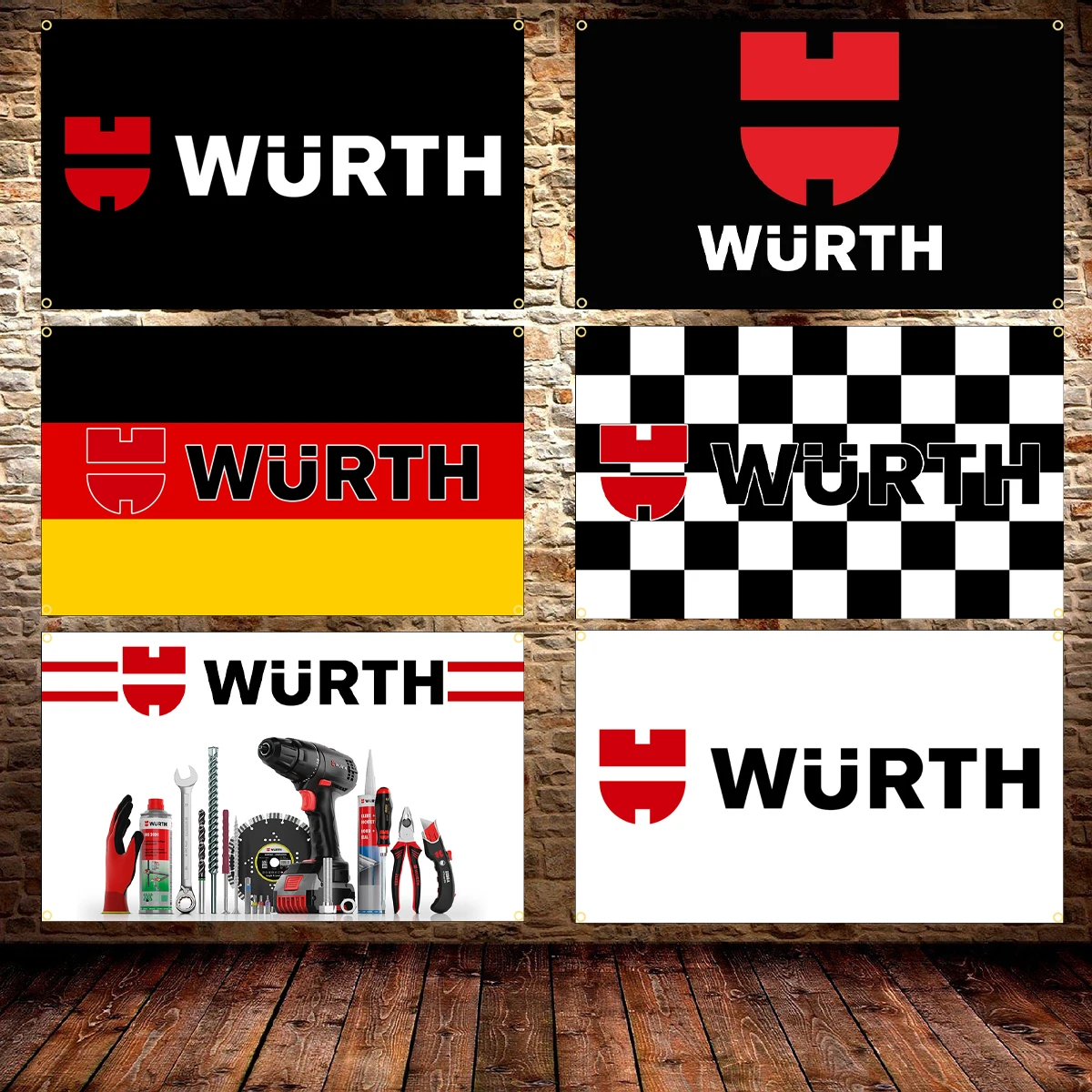 90x150cm Wurths Flag Polyester Printed Tools Banner For Decor