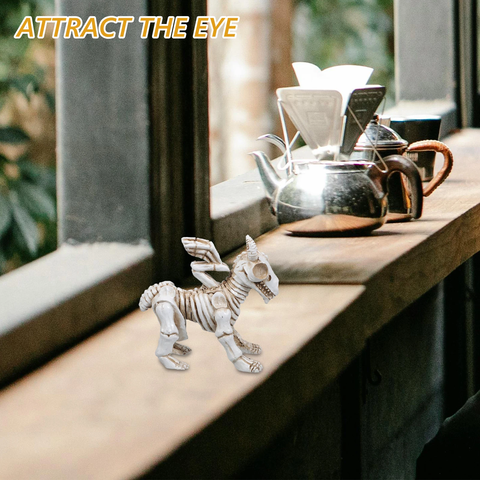

3pcs Halloween Dog Resin nament Outdoor Decoration Horror Figurine for Yard Garden Party Skeletons Bone Figurines