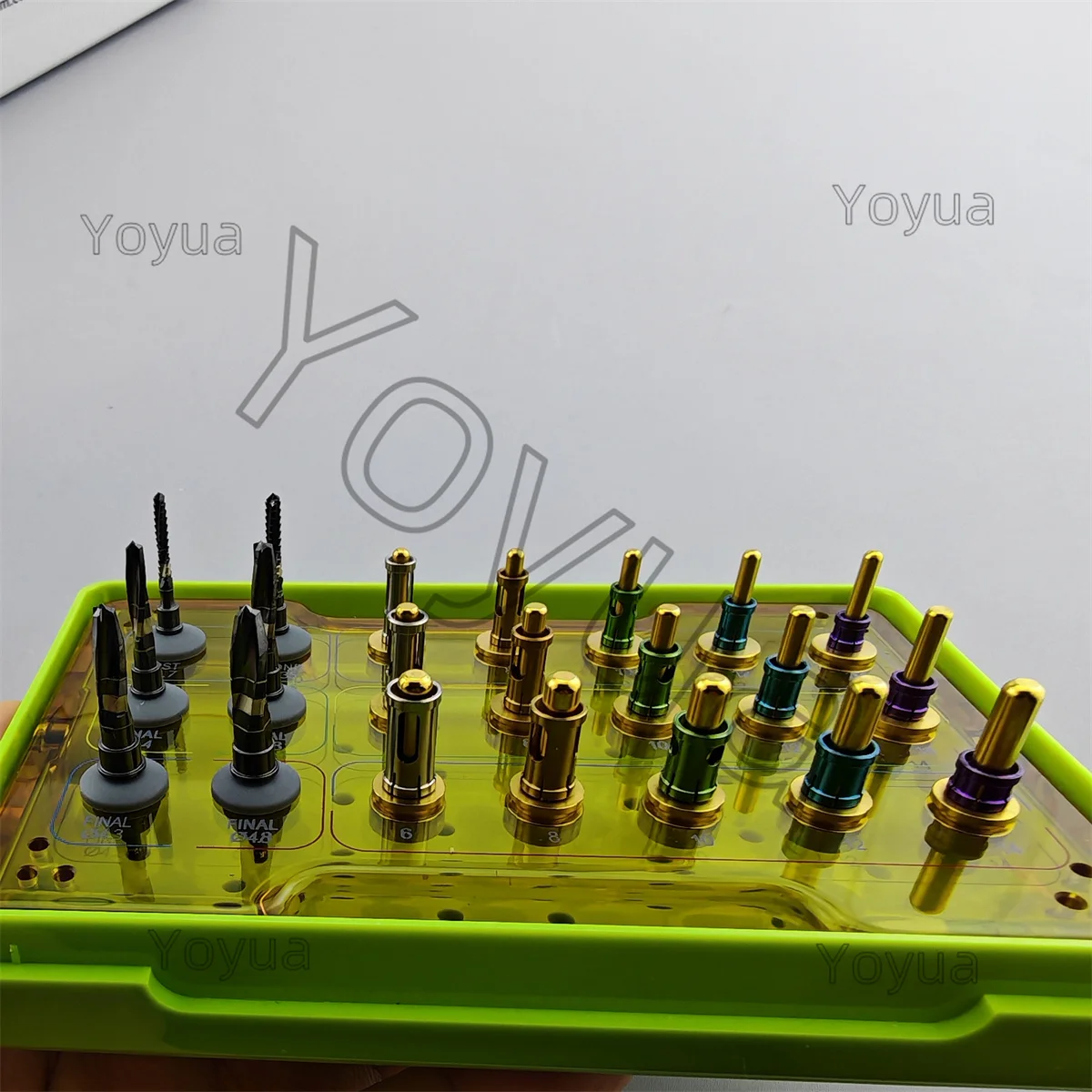 0ne conjunto xds kit de rolha de broca de implante dentário kit de instrumento de cirurgia dentium implante integral rolha brocas