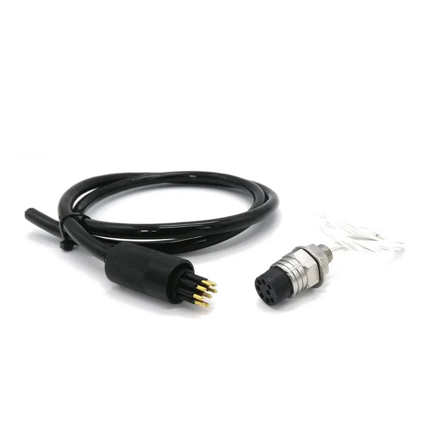 

IP69 Водонепроницаемый MCBH8M MCIL8F 8-контактный медный позолоченный из нержавеющей стали Subconn Подводный круглый кабельный разъем для питания ROV