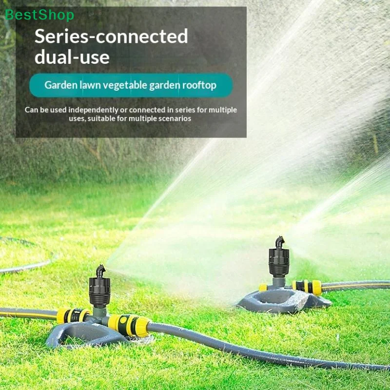 4 Points External Thread 360 Rotary Sprinkler Nozzle Bendable Elbow Adjustable Flow Garden Lawn Irrigation Micro Spray Head