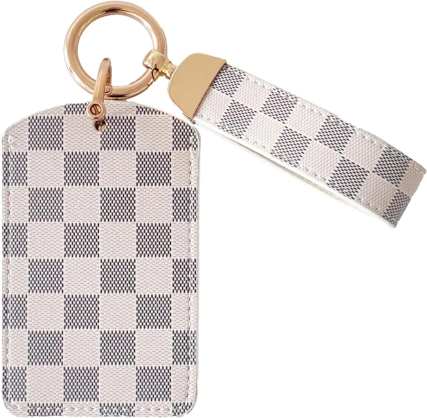 

Leather Key Card Holder Compatible with Model 3/Y/S/X Key Protector Cover Accessories with Keychain Key Rings