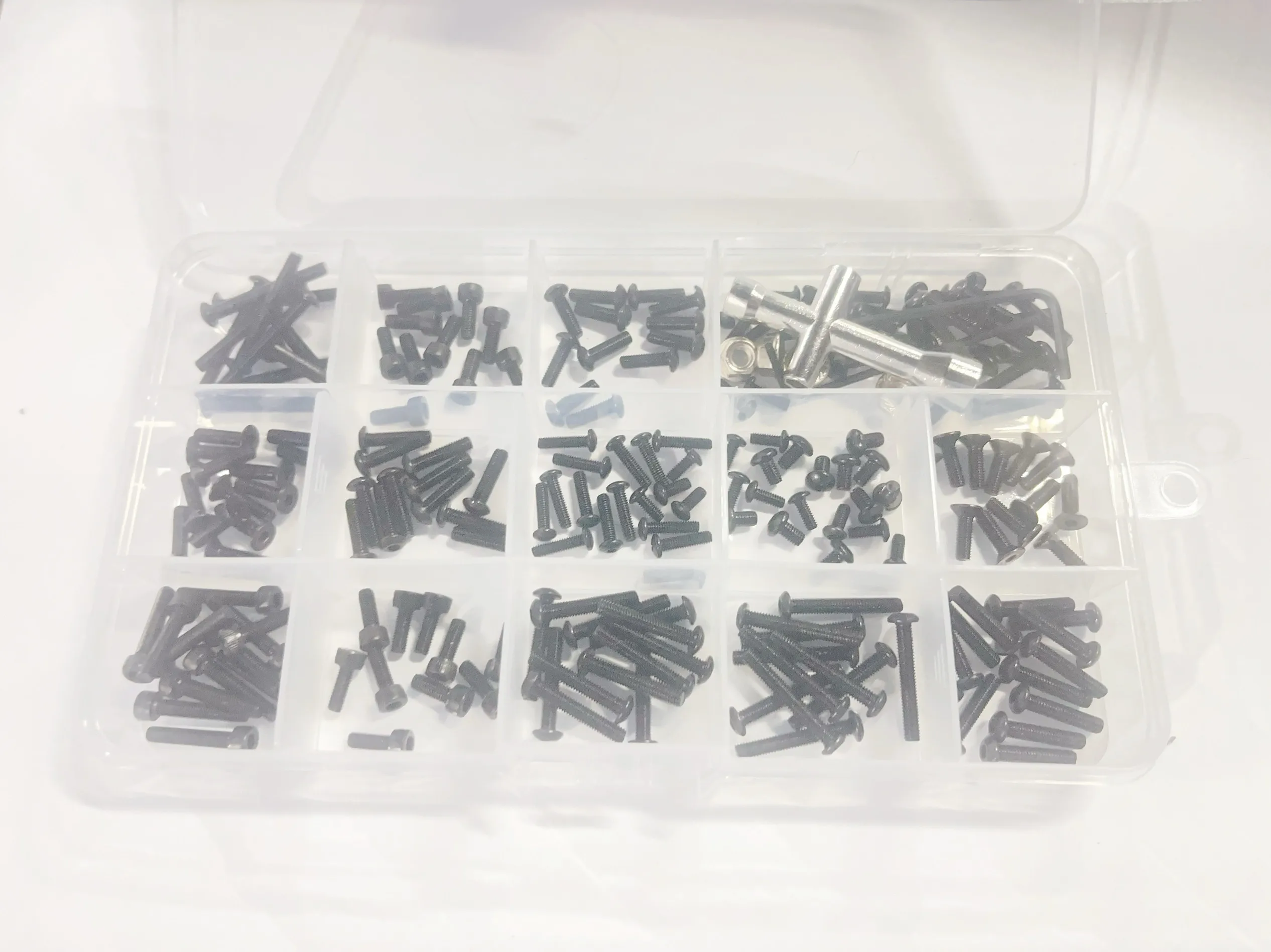 MJX 1/12 Scale RC Car Screw Kit Storage Box Replacement Wear Screws For H12Y H12Y+ Rock Crawler Off Road Vehicle Repair Parts