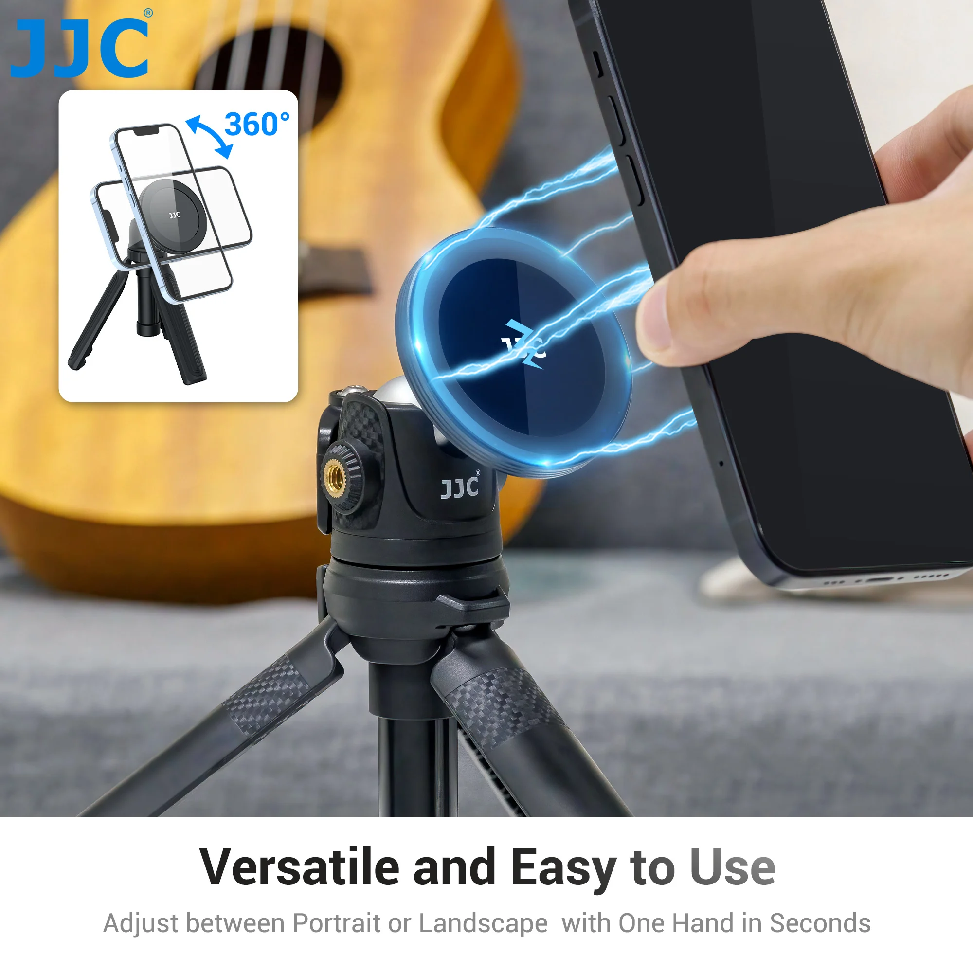 JJC Magsafe المغناطيسي ترايبود الهاتف جبل محول حامل مع Arca-نوع الإفراج السريع آيفون 14 برو ماكس 13 12 11 برو ماكس Mini