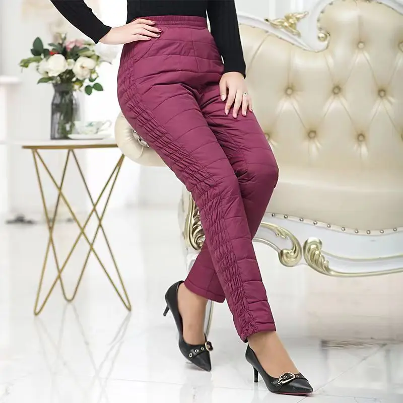 شتاء جديد إمرأة الحرارية الأبيض بطة أسفل السراويل سميكة أسفل السراويل للسيدات في منتصف العمر داخل ملابس خارجية traf PT-589