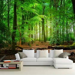 Mystical Forest Tapestry Wall Hanging Green Misty Landscape Wall Tapestry For Bedroom Living Natural Scenery Room Home Decor