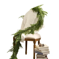 6/9 Ft Christmas Garland Real Touch Artificial Greenery Garland Winter Pine Garland for Christmas Decorations