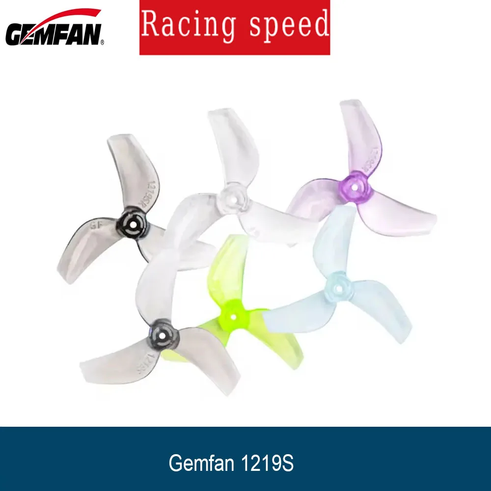 4Pairs Gemfan 1219S 31mm 3-Blade PC Propeller 1mm For Micro TinyWhoop FPV Racing Freestyle Tinywhoop Drones Mobula 6 65mm frame