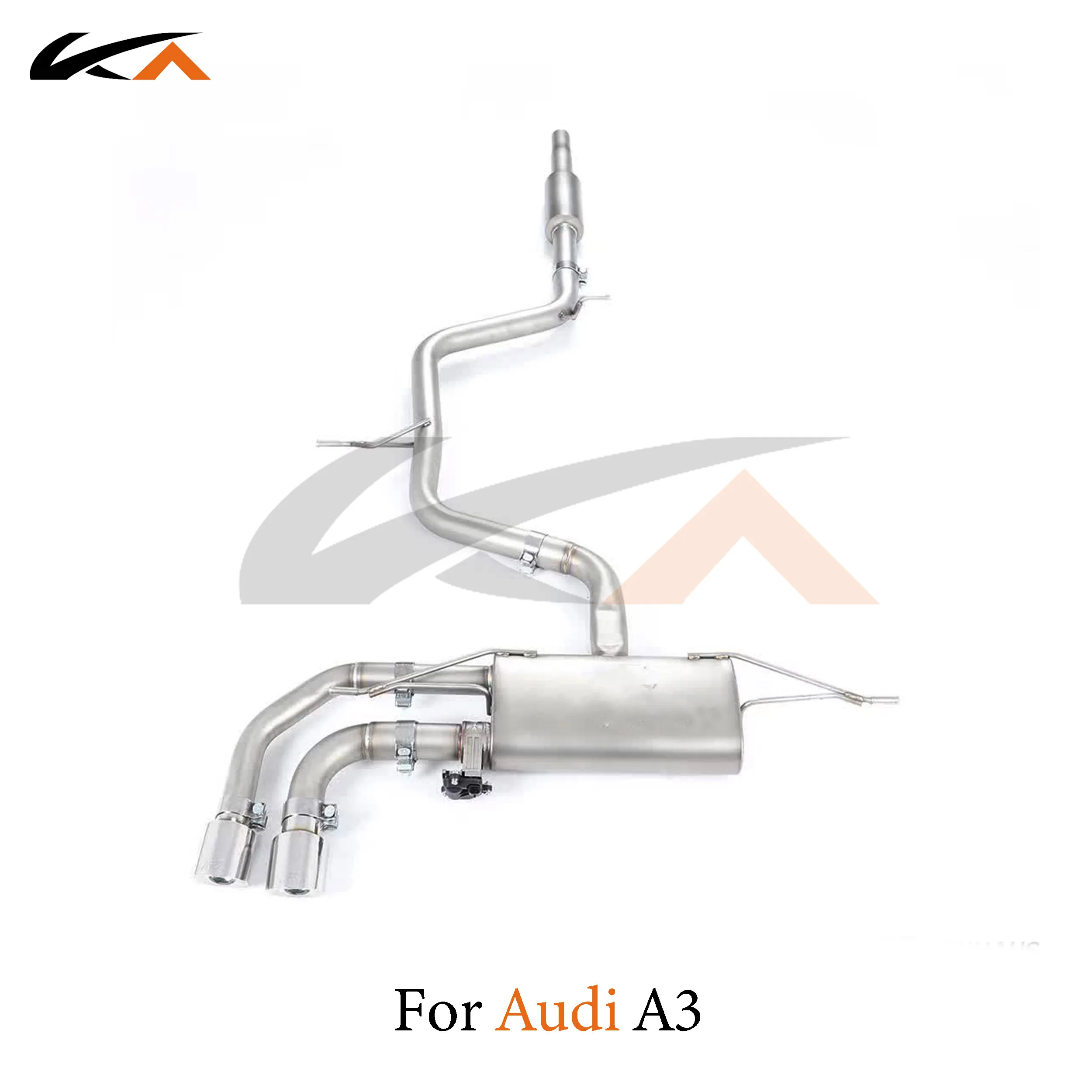 

KA Tuning exhaust system parts stainless catback for Audi A3 1.4T 1.8T rear section performance muffler valve