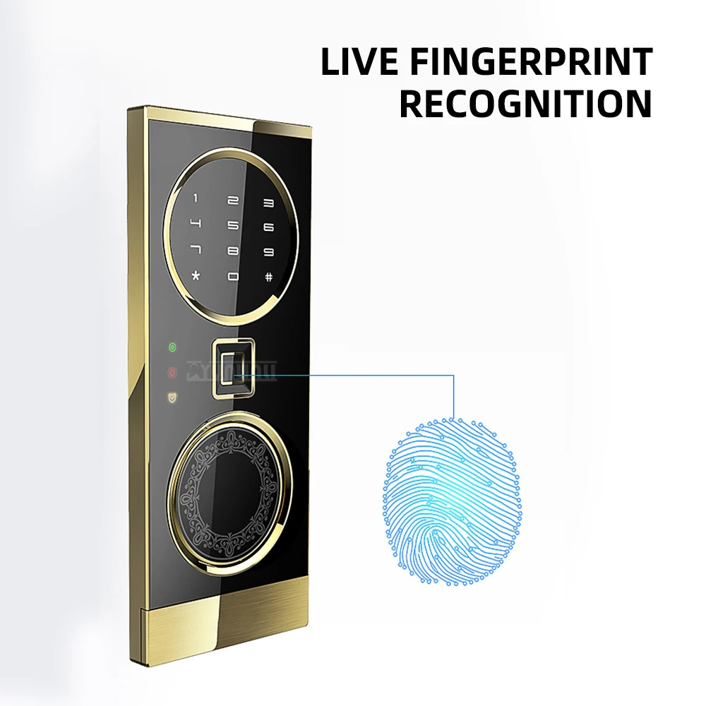 Anti-Theft Non-Movable Security Storage Locker for Cash & Valuables, Small Smart WiFi Home Safe with Fingerprint & Password
