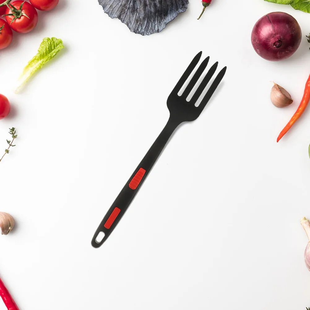 

2Pcs Silicone Fork Premium Heat-Resistant Non-Slip Ergonomic Handle for Kitchen Cooking Salad Food Serving Multi-Function