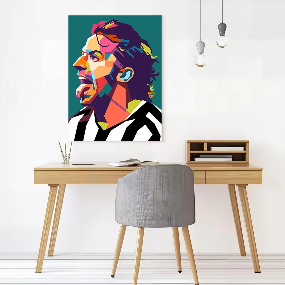 Alessandro Del Piero Canvas Poster Customizable Printed Canvas Painting Wall Art for Fans Walls Decoration Living Room Wand Deko