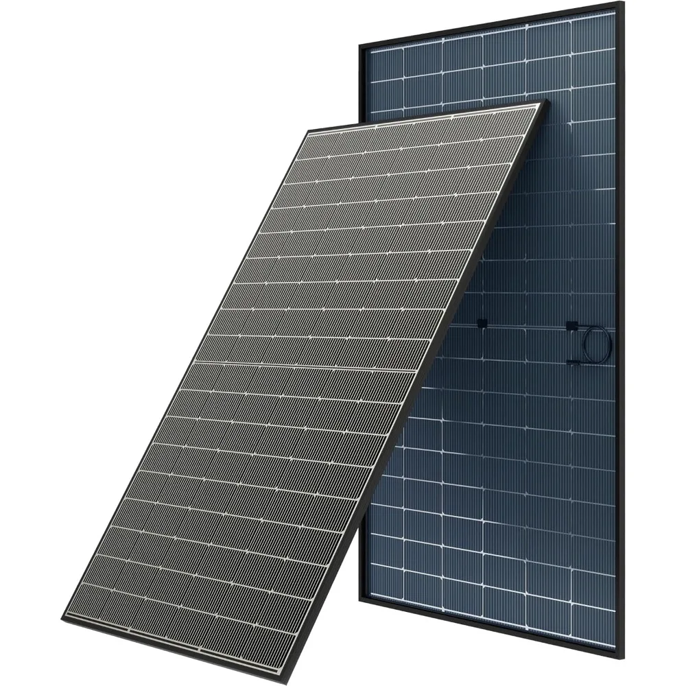 2PCS 400 Watt Solar Panels,16BB N-Type Mono Solar Panel 25% High Efficiency Solar Module Work with 12/24V Charger