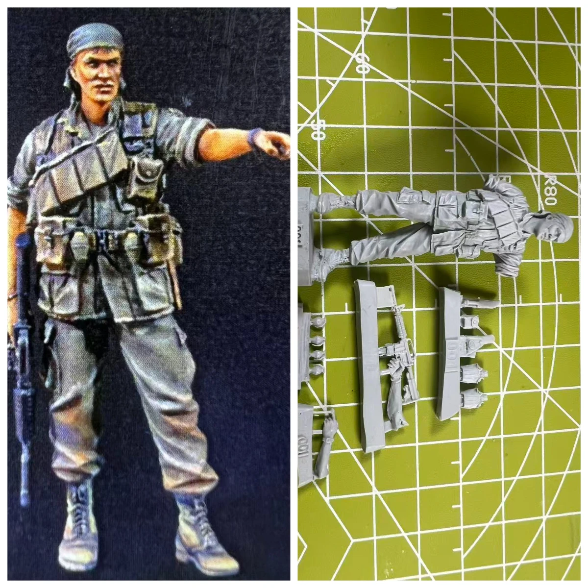 

1/35 Cast Resin Model US Special Forces Scene Model Toy Unpainted