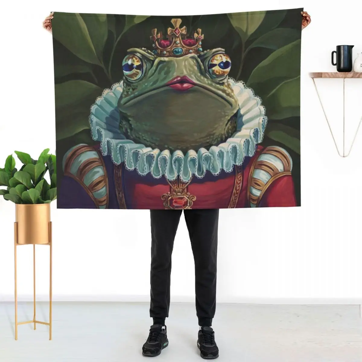 Toad Queen Throw Blanket Cute Plaid Extra Large Throw Blankets For Sofas Plaid Designers Moving Blankets