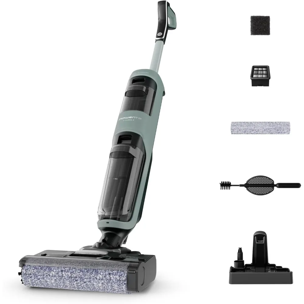 Rowenta X-clean 2, Fregona Eléctrica Sin Cable Con Tecnología Wet & Dry,