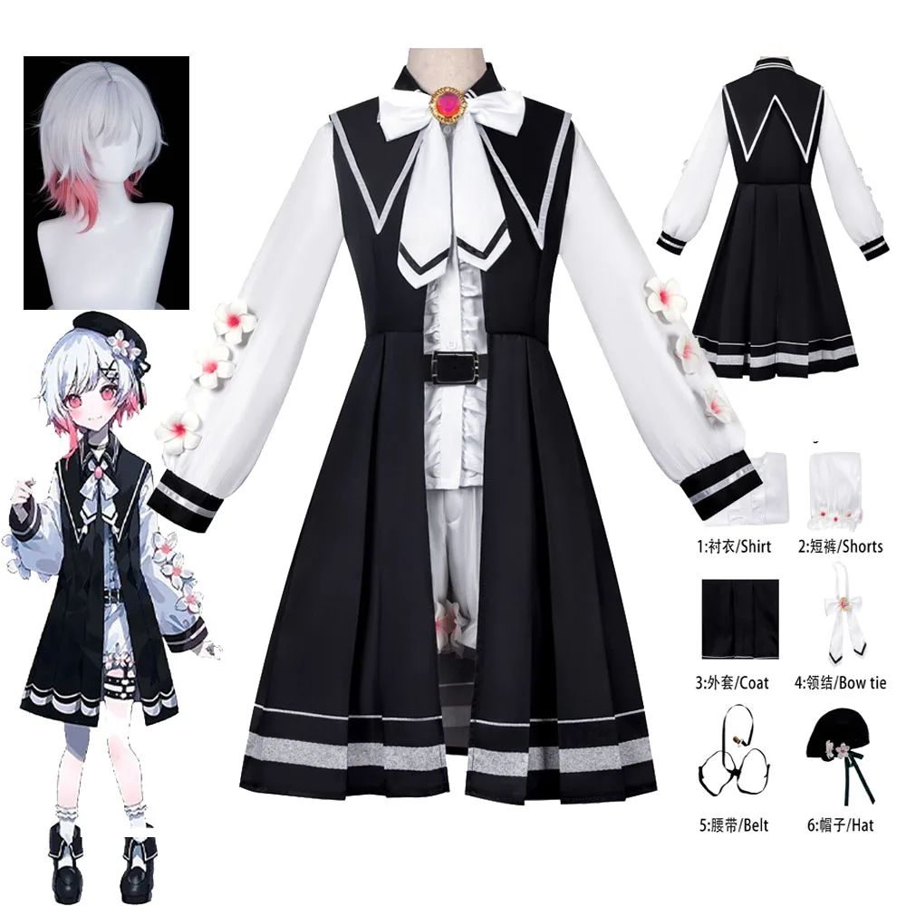 

2026New Sakuraba Ema Cosplay Costume Anime Magical Girl Witch Trial Ema School Uniform Lolita Dress Halloween Christmas Clothing