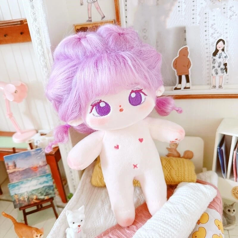 10cm /20cm Kawaii Naked Idol Cotton Doll Cute Dress Clothes Outfit Accessories No Attribute Plush Doll Girls Kids Gift