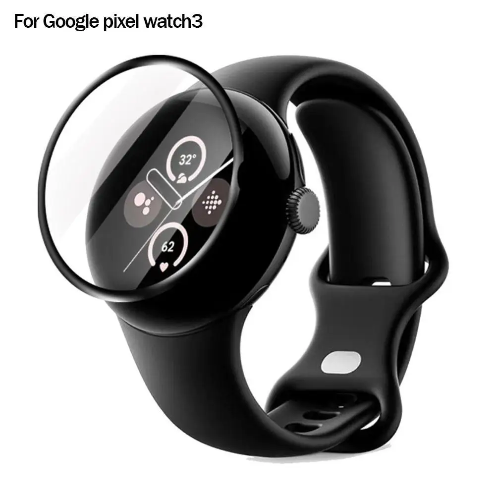 Para google pixel watch3 película protetora smartwatch hd capa de tela de seda filme macio sedoso sensação suave à prova de gota à prova de óleo