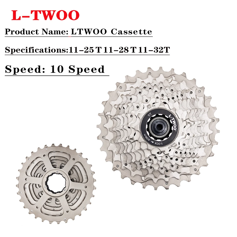 LTWOO 2X10 Speed Groupset 10S Road Bike SL-Shift Lever RD Derailleur PROWHEEL-170MM 50-34T Crankset X10 Chain 10V Cassette Kit