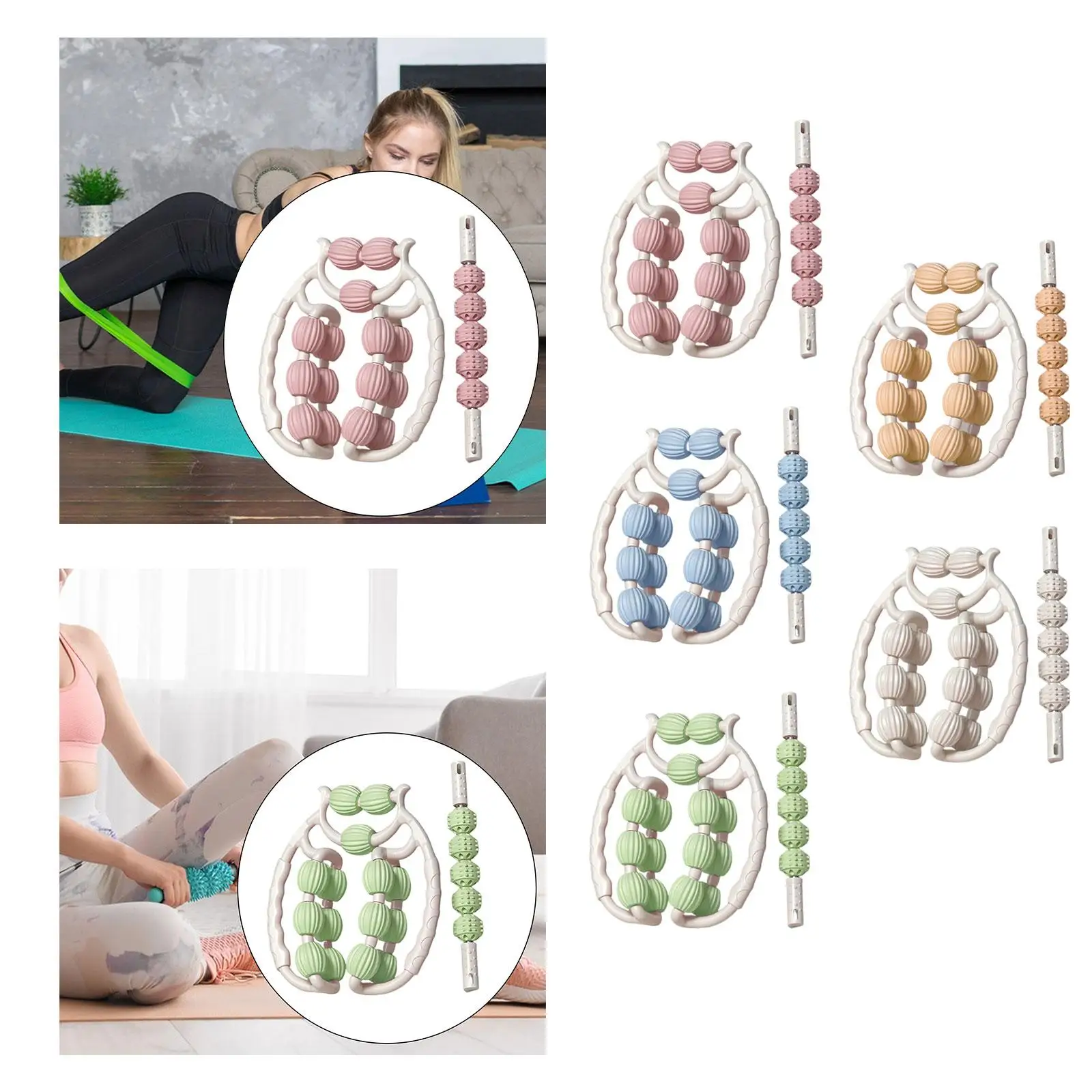 

Ролик-массажер для ног 360° ° Упражнения с массажной палочкой, инструмент для массажа глубоких тканей для фитнеса, тренажерного зала, физических видов спорта, бодибилдинга