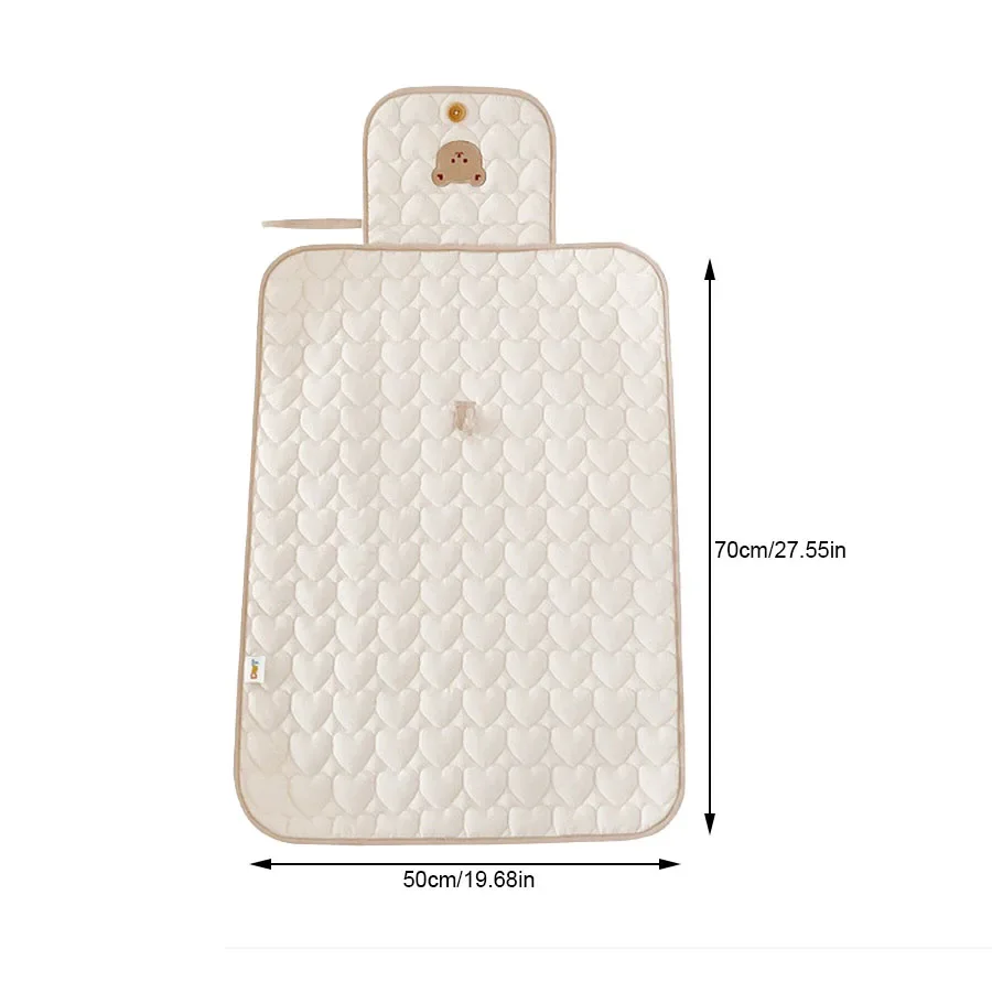 Pannolino per bambini Borsa per pannolini ricamata pieghevole multifunzionale portatile Simpatico pannolino assorbente