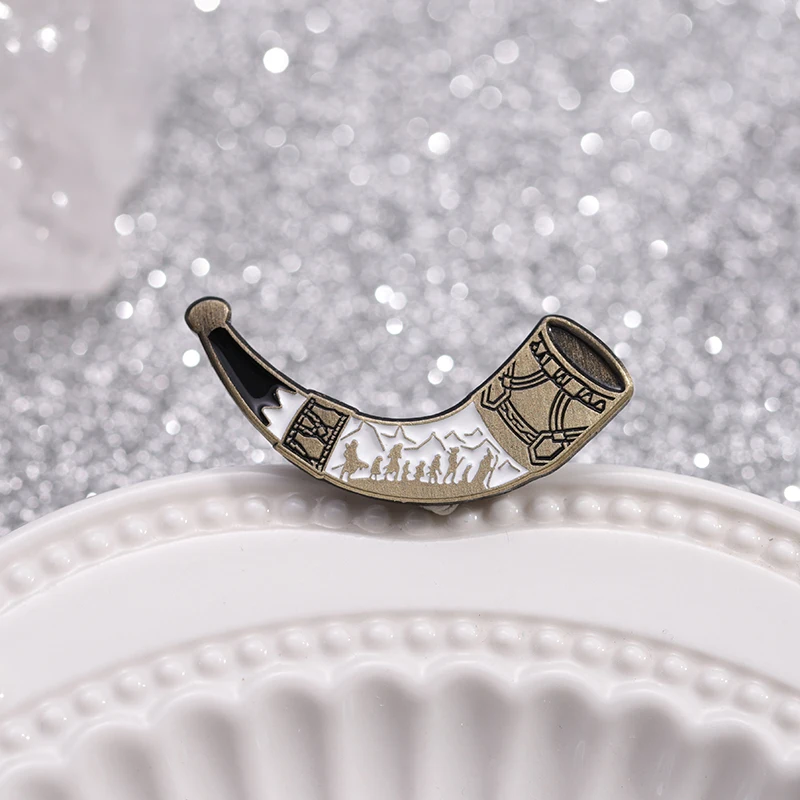 الخيال فيلم درع المينا دبوس ليس كل ما يهيمون فقدوا الفيلم بروش شارة التلبيب الإكسسوارات والمجوهرات هدية لمحبي #6