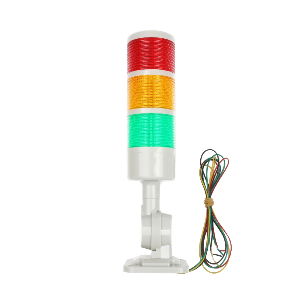 3 層警告灯工業用 CNC マシン DC 24V 12V AC220V 110V 定常点滅ライト LED 回転可能 180 スタックライト