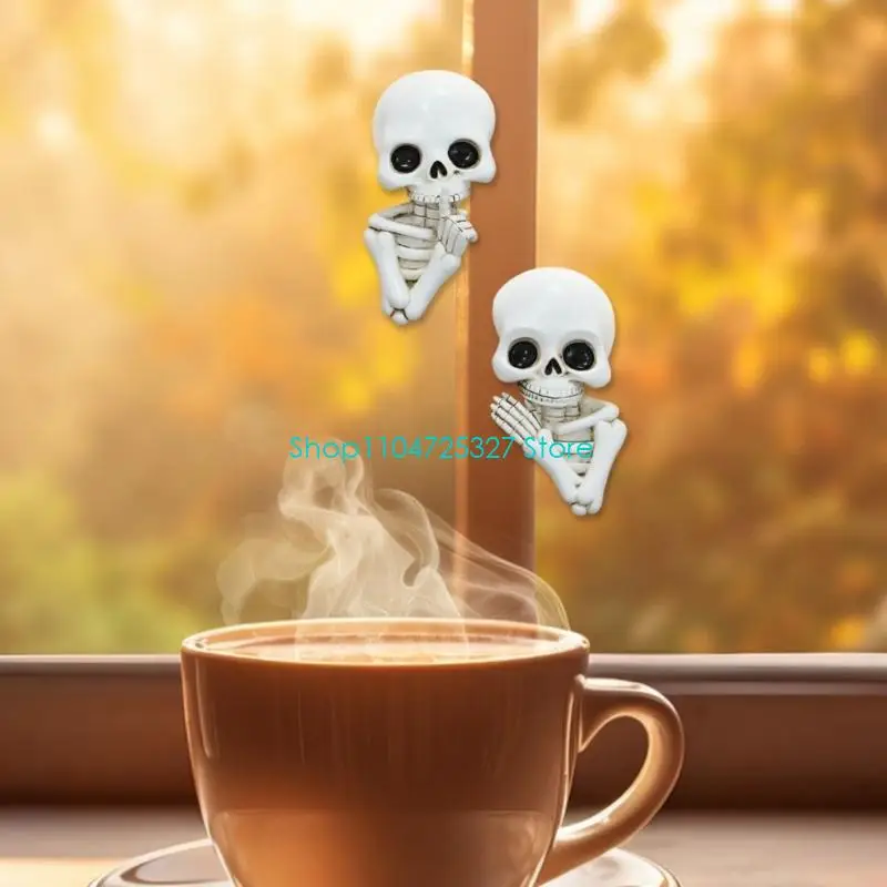 D8KF الراتنج الجمجمة الجدار ملصق إطار الباب الديكور لإطارات الأبواب الأثاث الجدار #5