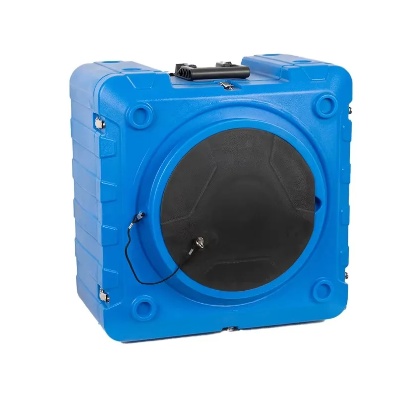 Professional portable electric activated carbon plastic air purifier 200 M/h decontamination efficiency 70dB