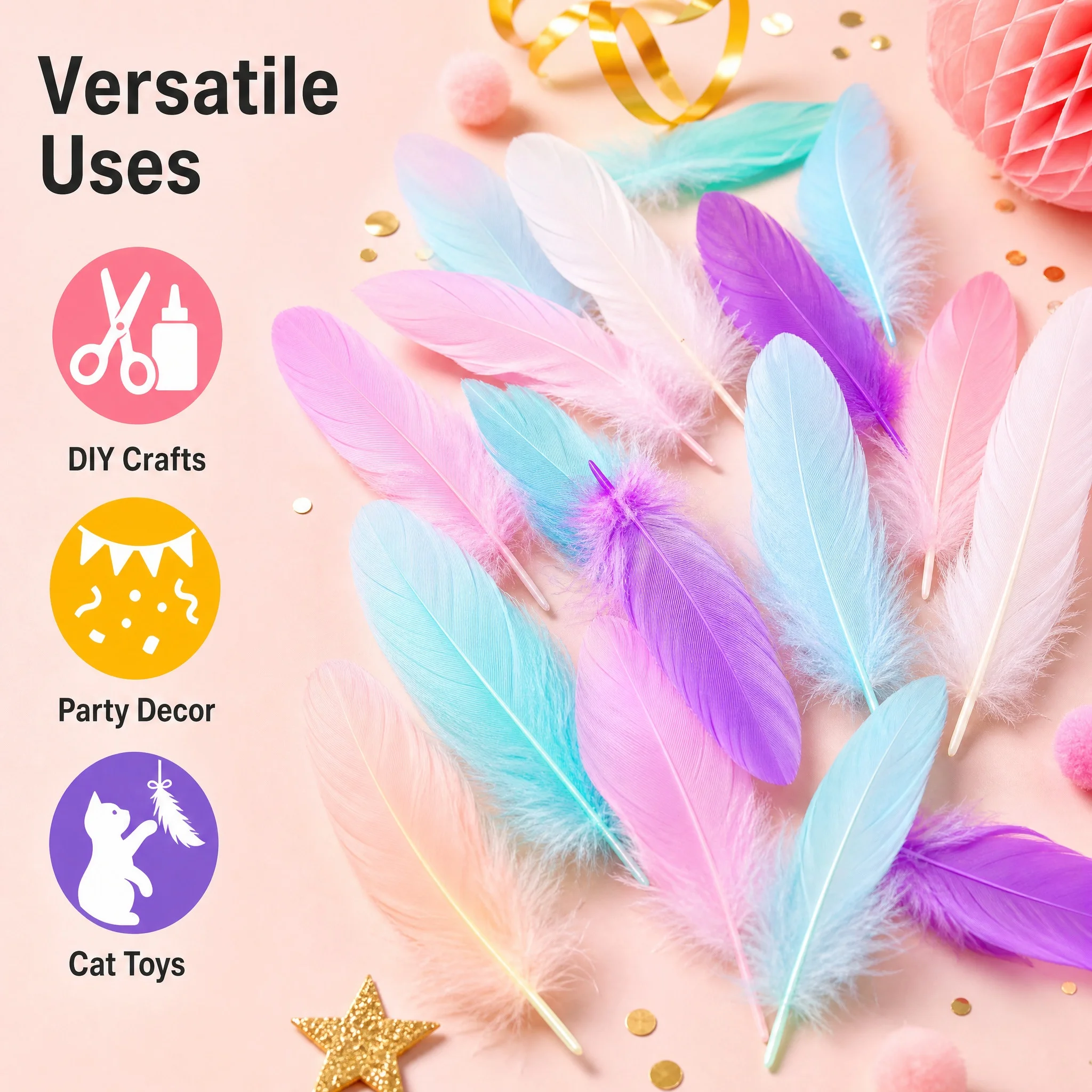 Natural Goose Feather Plumes 10-17cm White Soft Feathers for DIY Jewelry Making Home Decor Party Costume Craft Accessories