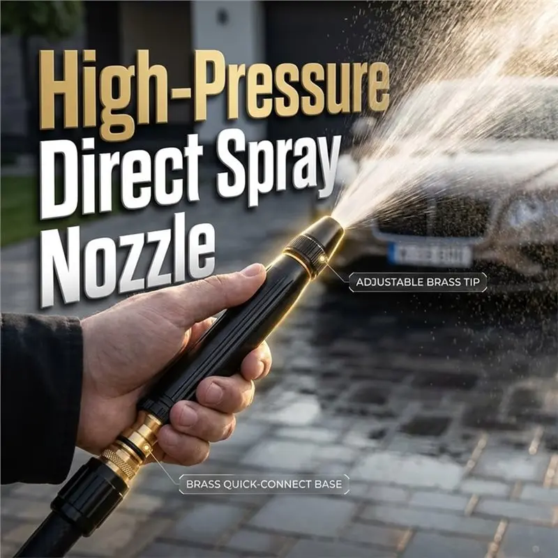 A03Z-High-Power Pressure Washer Nozzle Set(2-Pack), Includes Connector And 3 Spray Modes Ideal For Car, Yard, Pet Cleaning