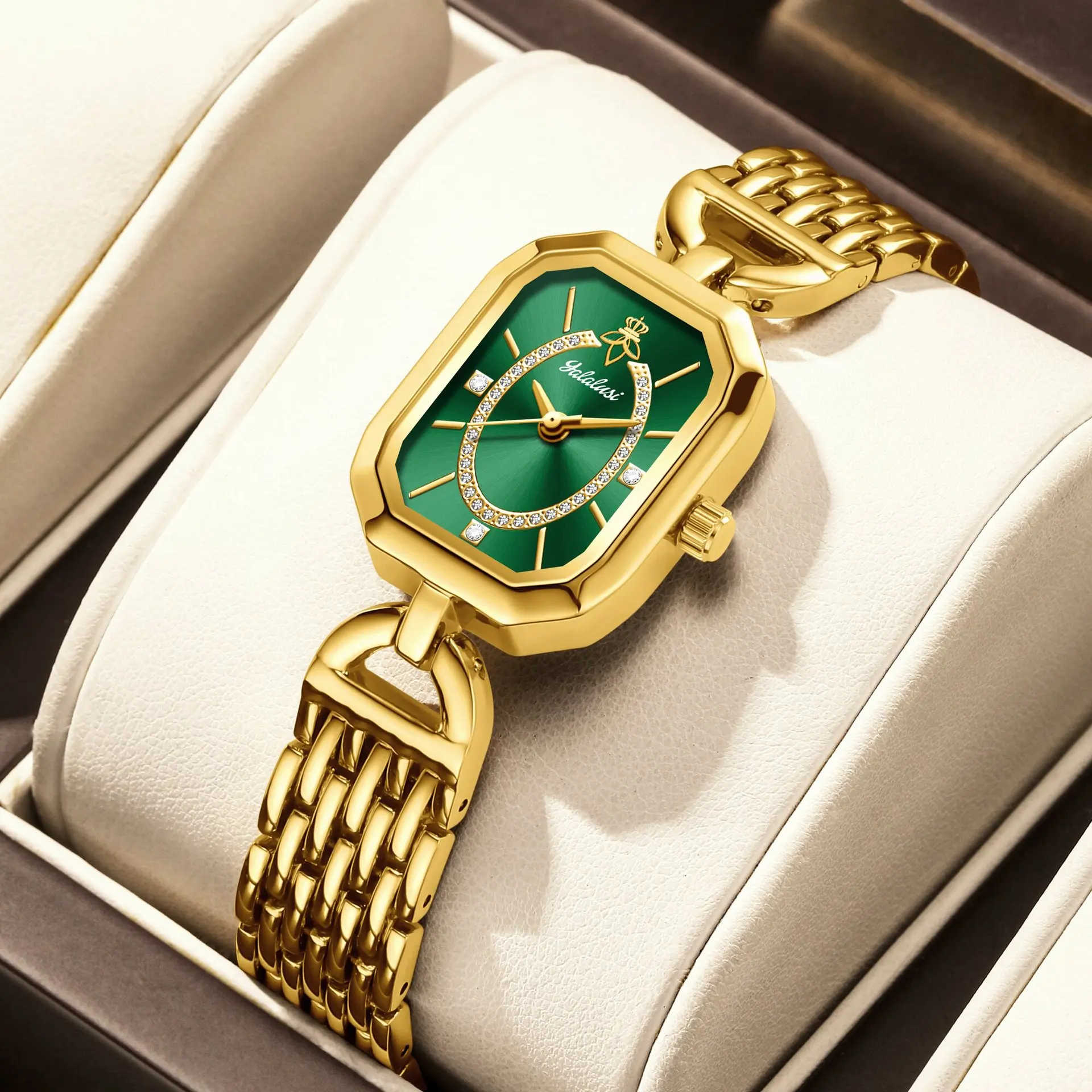 

Japanese and Korean women's casual and fashionable trend-wearing versatile wristwatch, alloy steel strap quartz women's watch