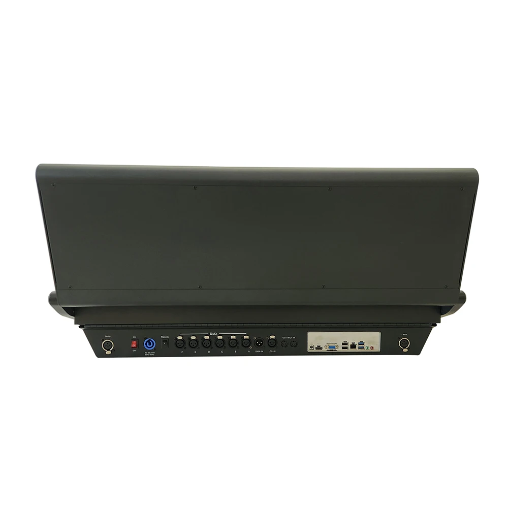 Contrôleur d'éclairage pliable A2 double écran DMX512 pour éclairage de concert d'événement de scène avec Intel i5 4 Go de RAM 120 Go SSD ArtNet RDM