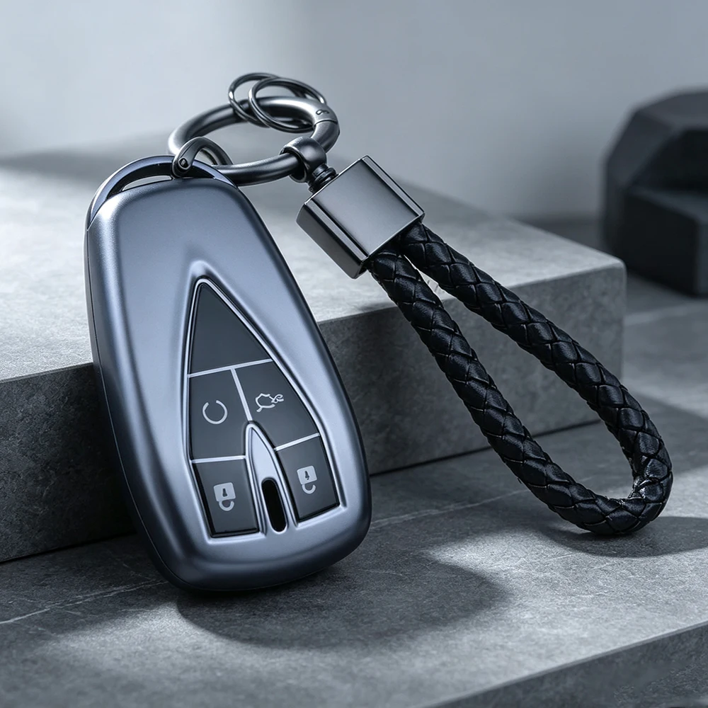 4 Buttons TPU Car Remote Key Case Cover for Changan CS35 Plus CS55 Plus CS75 Plus 2019 2020 Shell Fob Protector Bag Holder