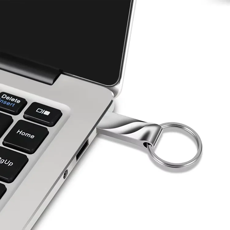 10 Stück 2.0/3.0 Hochgeschwindigkeits-USB-Stick mit Individuellem Logo 4GB 8GB 16GB 32GB 64GB 128GB Metall-USB-Stick mit Schlüsselanhänger als Geschenk – Detail 5