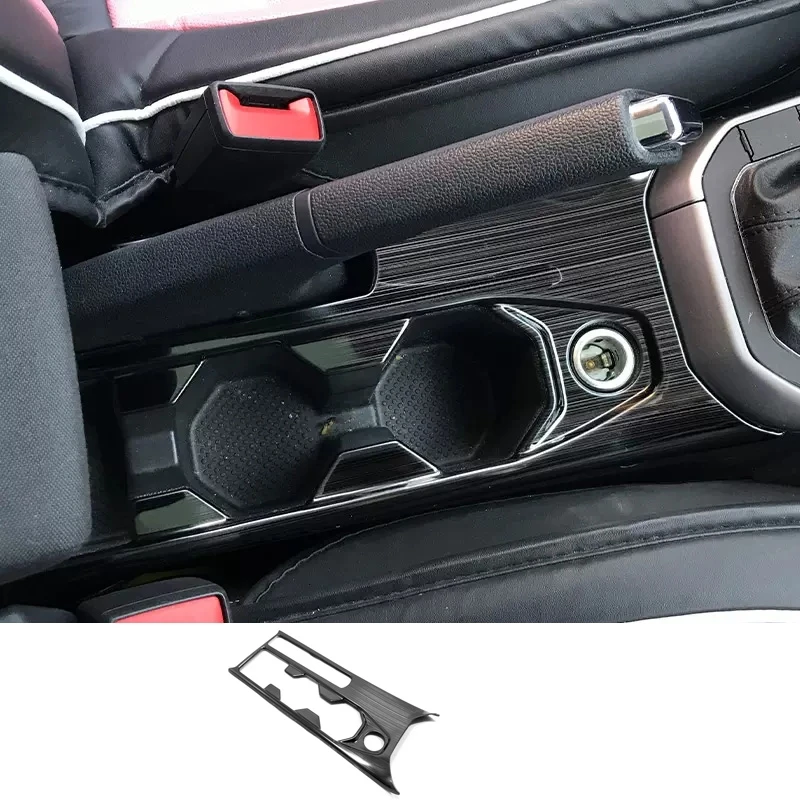 For VW Volkswagen Polo 2019 - 2021 black interior accessories Center Control Gear Shift Panel Inner Door Armrest Handle Cover