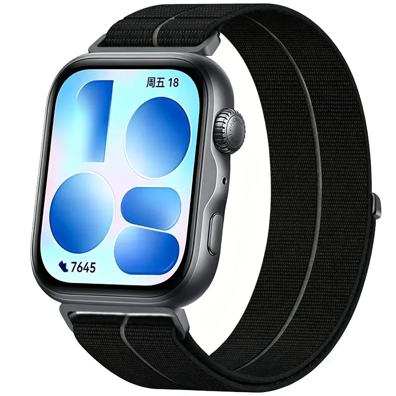 Offizielles 1:1 Nylon-Schlaufenarmband für Huawei Watch Fit 5 Pro 4 Pro Sport, atmungsaktives Armband für Huawei Watch 5/4/3, Gürtelzubehör – Detail 12